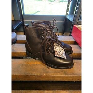 Barbo Dry Womens Dark Brown Leather Waterproof Lace Up Ankle Boots Sz 7.5 Canada